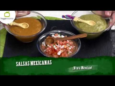 Receta de Salsas mexicanas: salsa roja, salsa verde y pico de gallo
